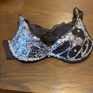 Bedazzled bra and belt for Halloween